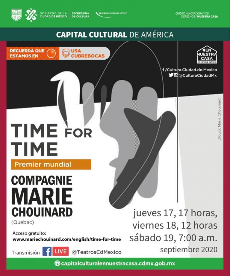 La prestigiosa Compagnie Marie Chouinard invita a la premier mundial de su propuesta virtual «time for time»