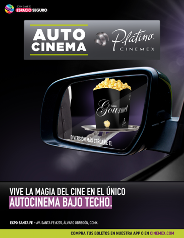 Abre el primer Autocinema Platino Cinemex en CDMX