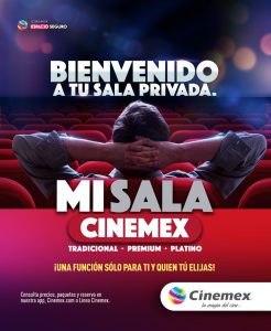 Ahora puedes rentar una sala Cinemex privada para ver una película, disfrutar la emoción de la NFL o jugar videojuegos!!!