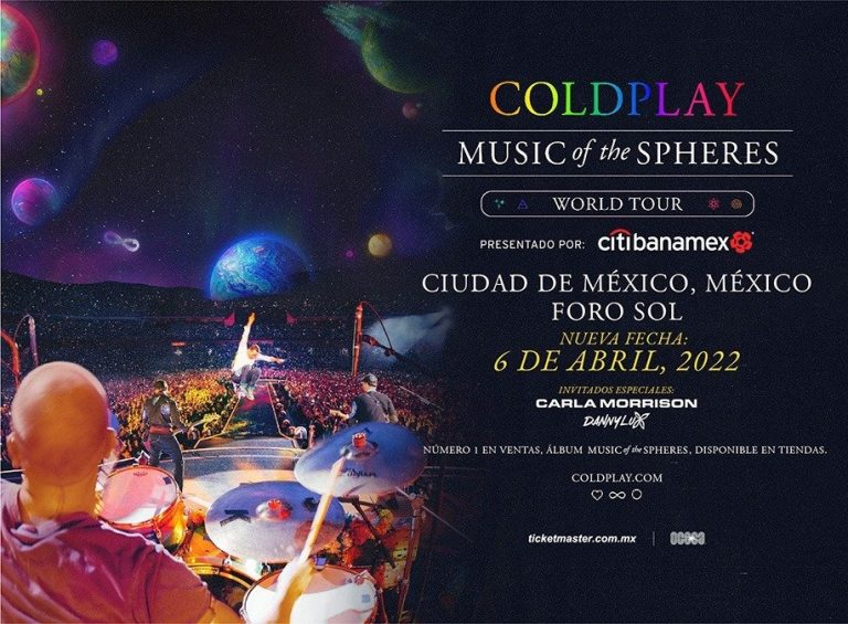 COLDPLAY anuncia nuevos shows en la Ciudad de México y Guadalajara como parte de su gira MUSIC OF THE SPHERES WORLD TOUR