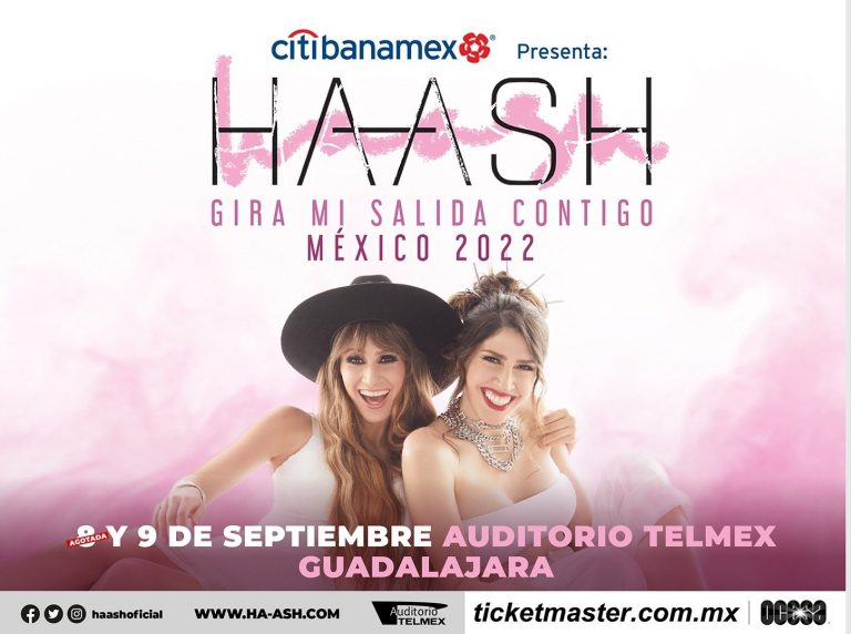 CITIBANAMEX PRESENTA: HA*ASH ¡Logran Sold Out en Guadalajara y anuncian una nueva fecha en el Auditorio Telmex!