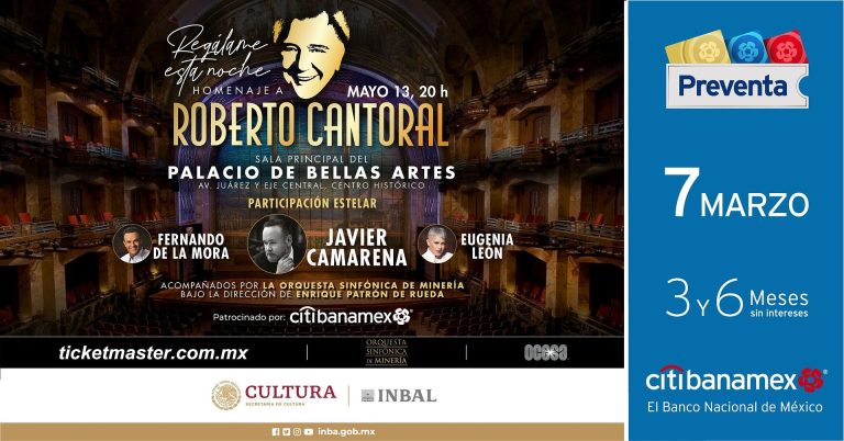 Roberto Cantoral tendrá emotivo homenaje en Palacio de Bellas Artes