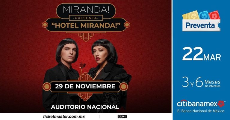 Miranda! dará un show memorable en Auditorio Nacional