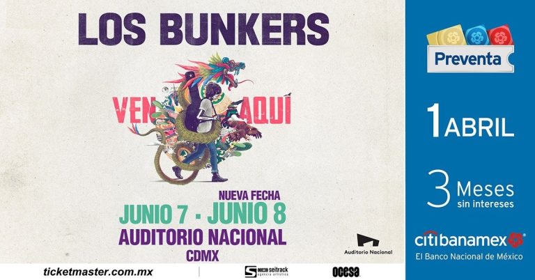 Los Bunkers darán una segunda fecha en Auditorio Nacional