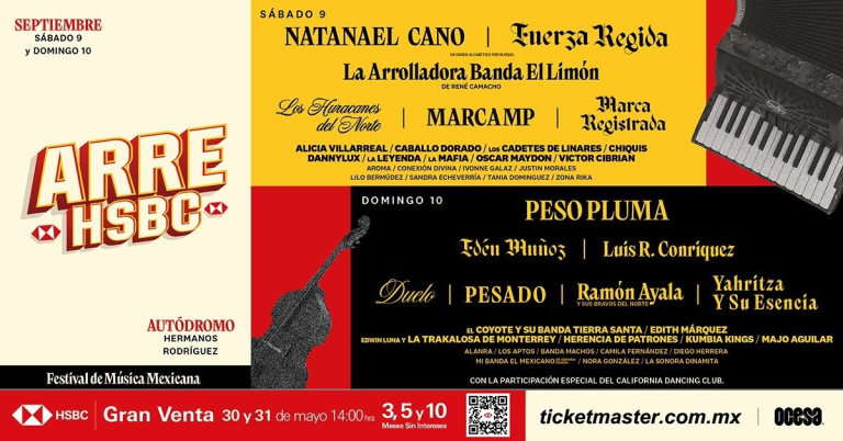 ARRE HSBC, Queridos mexicanos… ¡Bienvenidos al Festival de Música Mexicana más grande del mundo!