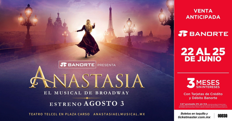 Anastasia: El musical de Broadway, traerá toda su magia a México
