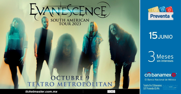Evanescence vuelve a la capital con show especial e íntimo