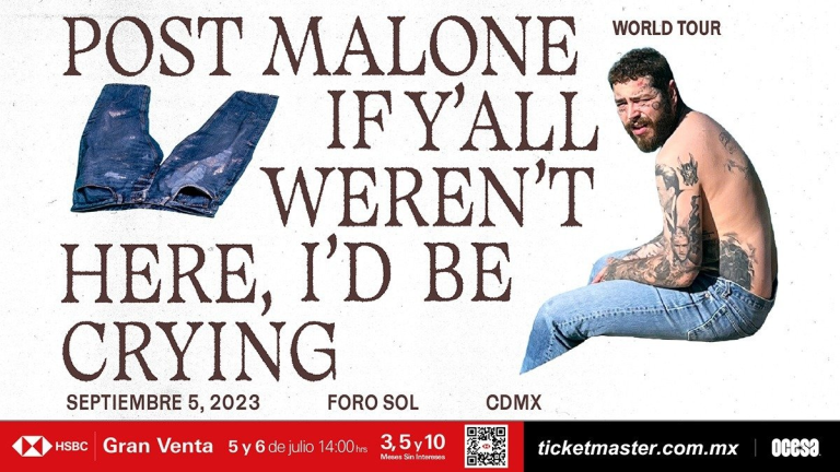 Post Malone traerá el If Y’all Weren’t Here, I’d Be Crying Tour, a Latinoamérica