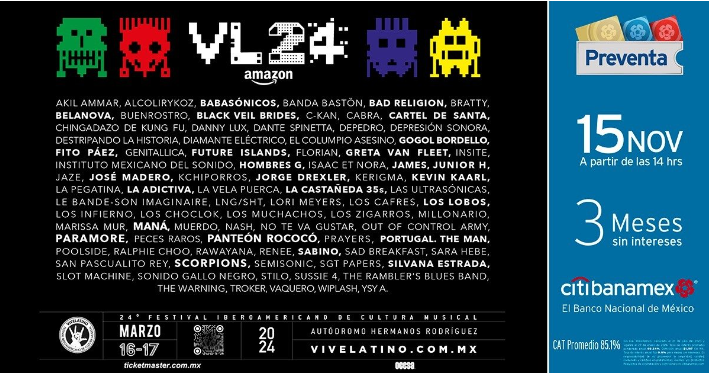 Vive Latino anuncia su cartel oficial con grandes propuestas