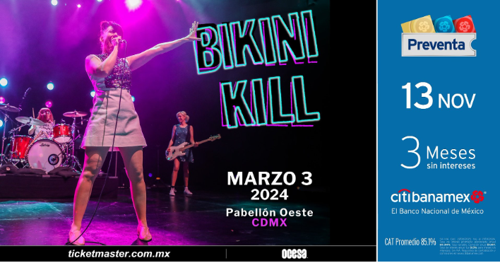 Bikini Kill se presentará en México