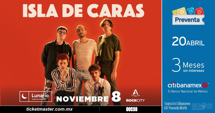 Isla de Caras llegará desde Argentina para ofrecer nuevo concierto