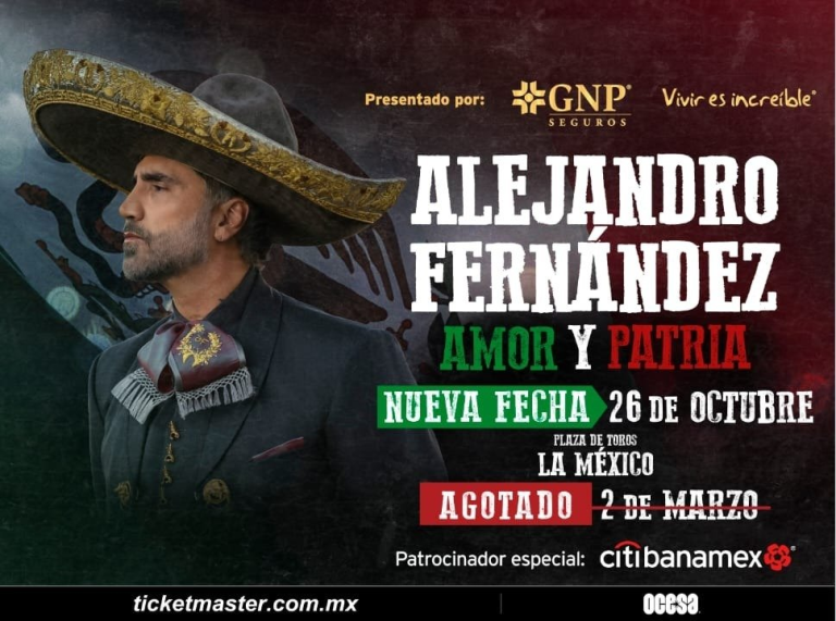Alejandro Fernández presentado por GNP Seguros