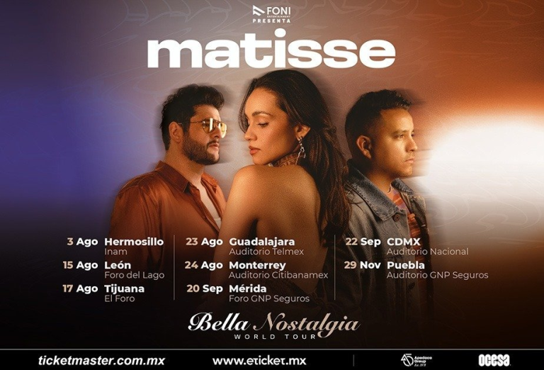 La agrupación Matisse regresa a los escenarios con su gira Bella Nostalgia Tour