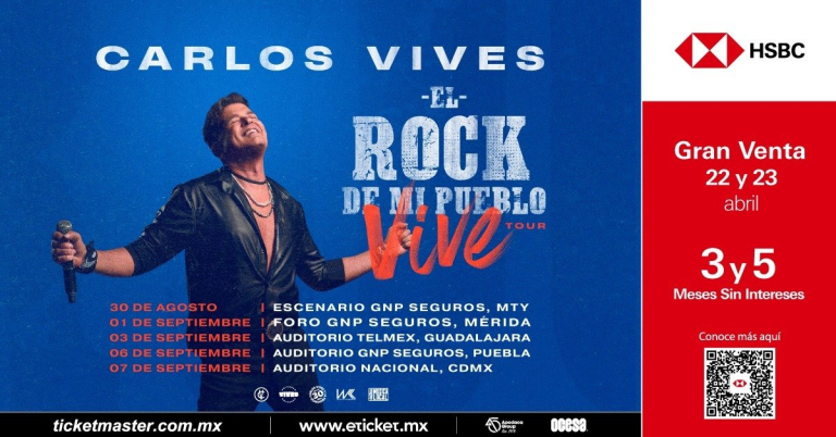 Carlos Vives recorrerá varias ciudades de México con su nuevo tour