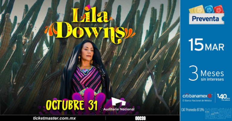 Lila Downs vuelve al Auditorio Nacional