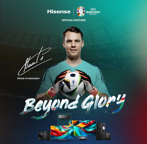 La leyenda mundial Manuel Neuer firma como embajador de marca de Hisense para la UEFA EURO 2024™
