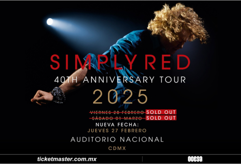 ​El éxito de Simply Red continúa con una fecha más en la capital mexicana