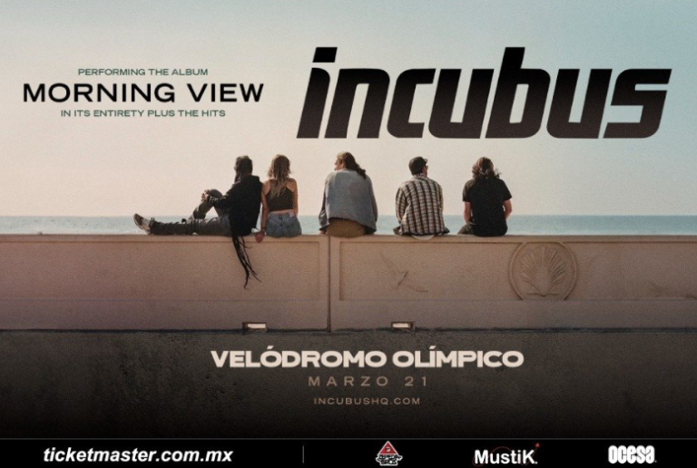 La banda de rock multiplatino y nominada al Grammy, Incubus, regresa a México para interpretar Morning View en su totalidad + sus éxitos