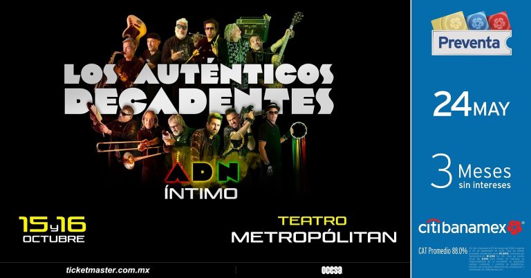 Los Auténticos Decadentes regresan a la CDMX con un show íntimo