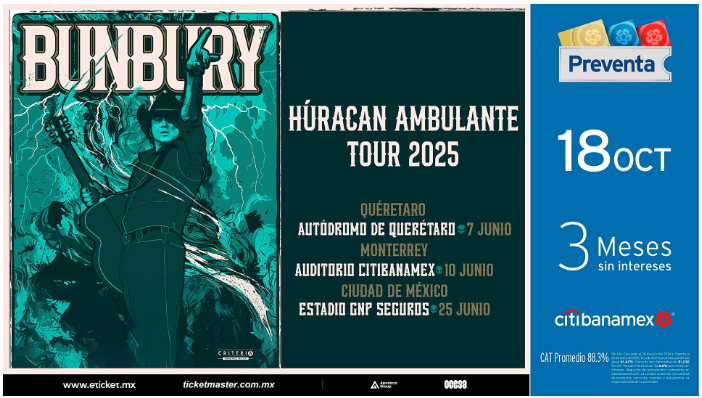 Enrique Bunbury trae su nueva gira a México