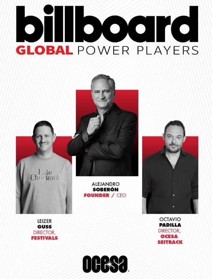 Alejandro Soberón, Fundador y Director General de OCESA, es reconocido por Billboard como uno de los Global Power Players 2025