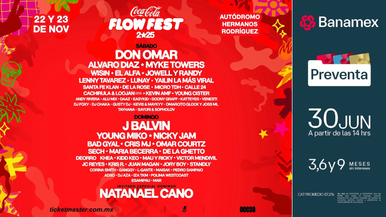 Coca-Cola Flow Fest revela su lineup para la edición 2025