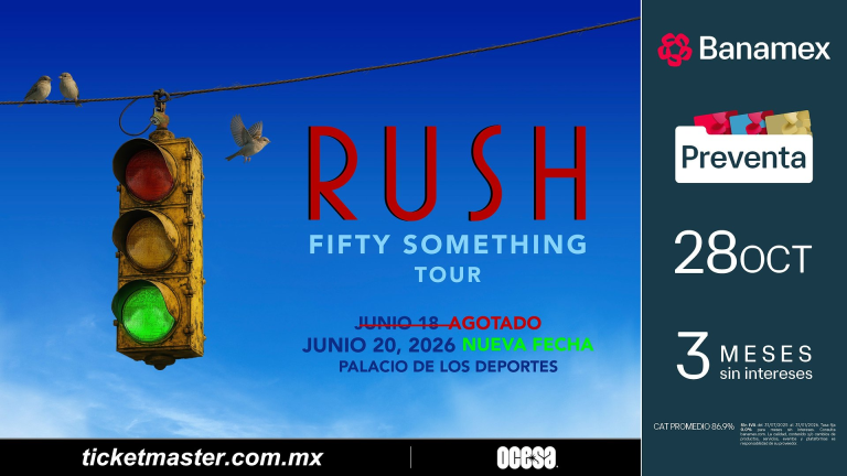 RUSH AGREGA SEGUNDOS SHOWS A LA GIRA RECIÉN ANUNCIADA Y REVELA UN CONCIERTO ADICIONAL EN LA CIUDAD DE MÉXICO