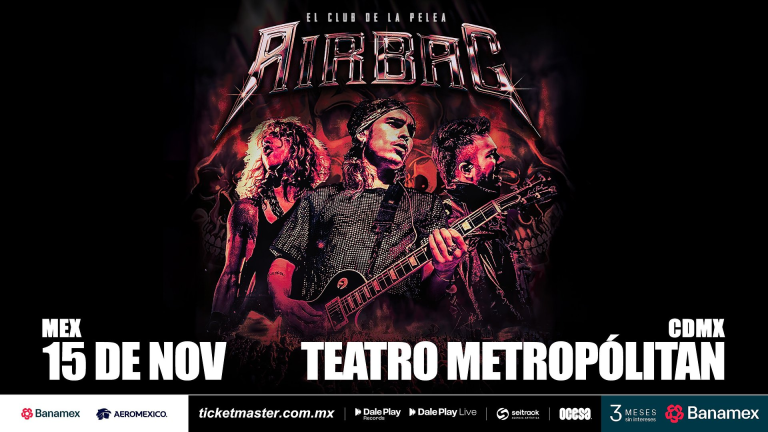 Airbag llegará a la Ciudad de México con su gira «El Club de la Pelea»