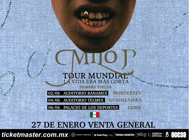 Milo J llegará a México con La Vida Era Más Corta Tour Mundial