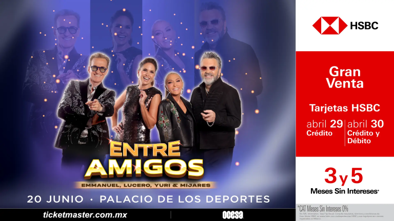 “Entre Amigos” reunirá a grandes voces en una noche inolvidable en el Palacio de los Deportes