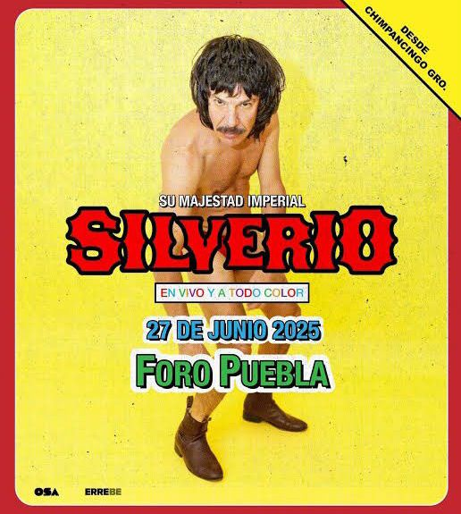 Silverio llega al Foro Puebla este 27 de junio con su show más frenético y provocador