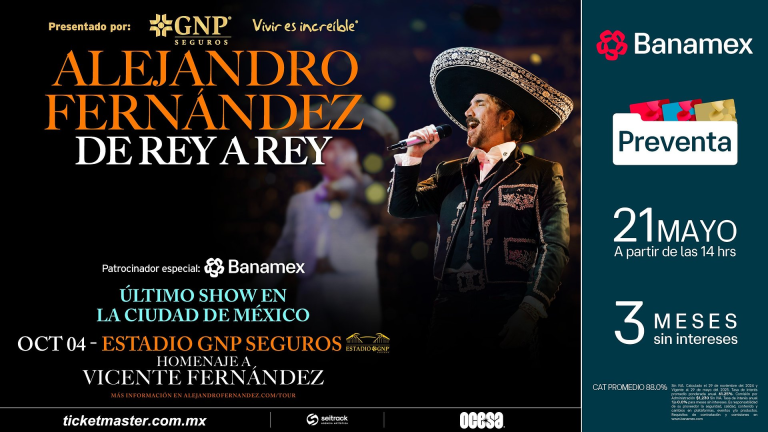Alejandro Fernández: De Rey a Rey, un homenaje a Vicente Fernádez