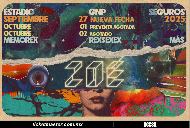 El éxito continúa, Zoé anuncia tercera fecha en la Ciudad de México