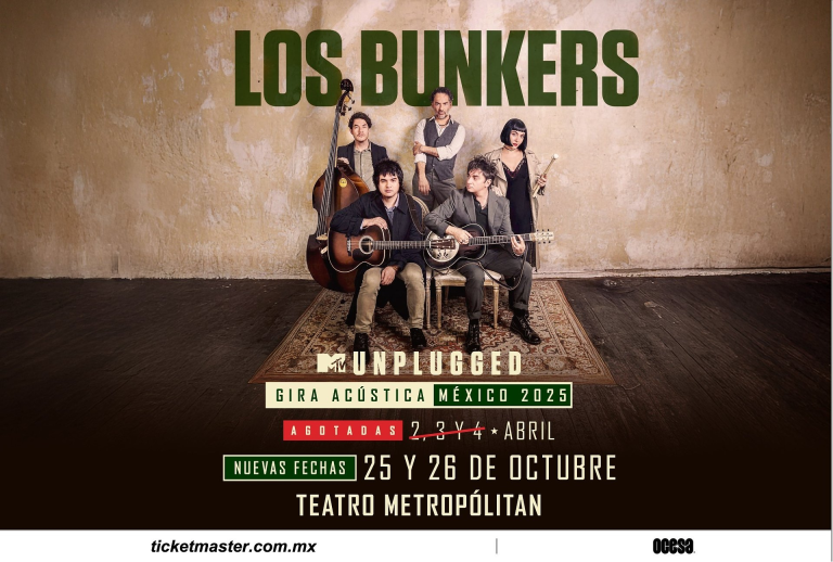 Los Bunkers anuncian dos fechas más de su gira acustica MTV Unplugged en la CDMX