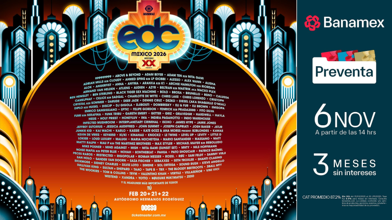 ¡EDC MÉXICO 2026 DEVELA EL LINEUP DEL FESTIVAL DE MÚSICA ELECTRÓNICA MÁS GRANDE DE LATINOAMÉRICA!