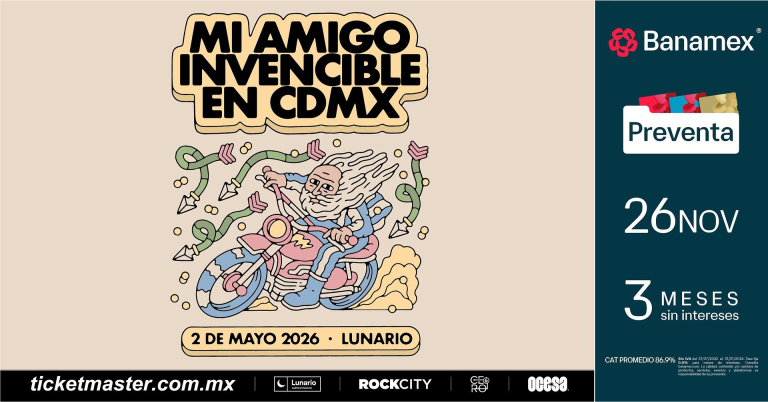 Mi Amigo Invencible anuncia concierto en Ciudad de México