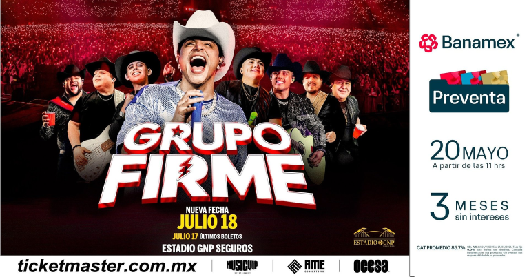 Grupo Firme agrega una noche más a La Última Peda en el Estadio GNP Seguros