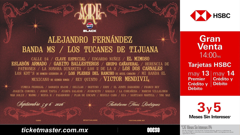 ¡El festival más grande de regional mexicano, Arre Pepsi Black ya está aquí!