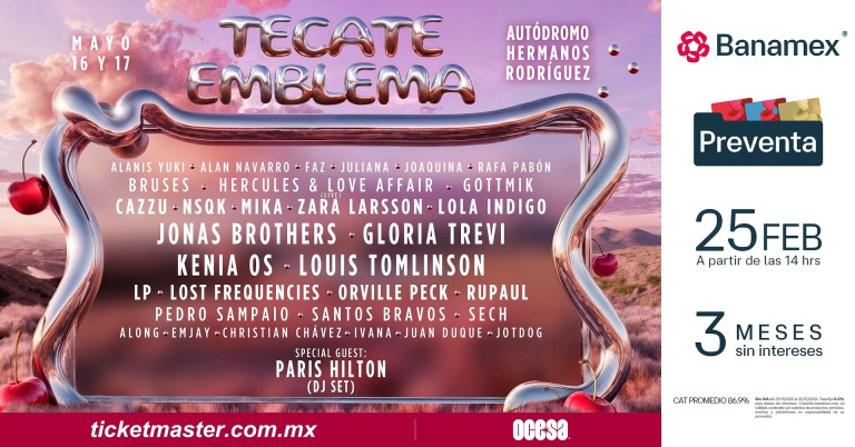 Antes de lanzarte al Tecate Emblema 2026, revisa bien qué sí y qué no podrás ingresar al festival.