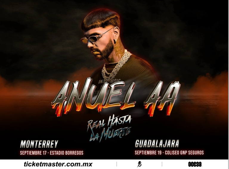 El rey del trap regresa a México: Anuel AA anuncia dos shows imperdibles en Monterrey y Guadalajara